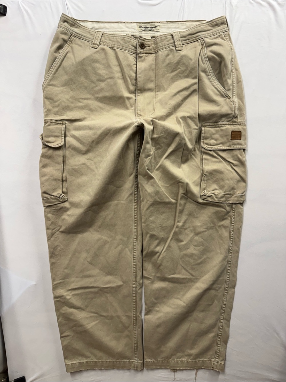 Vintage Polo Jeans Co Ralph Lauren Cargo Pants Mens 38x30 Baggy Military Surplus